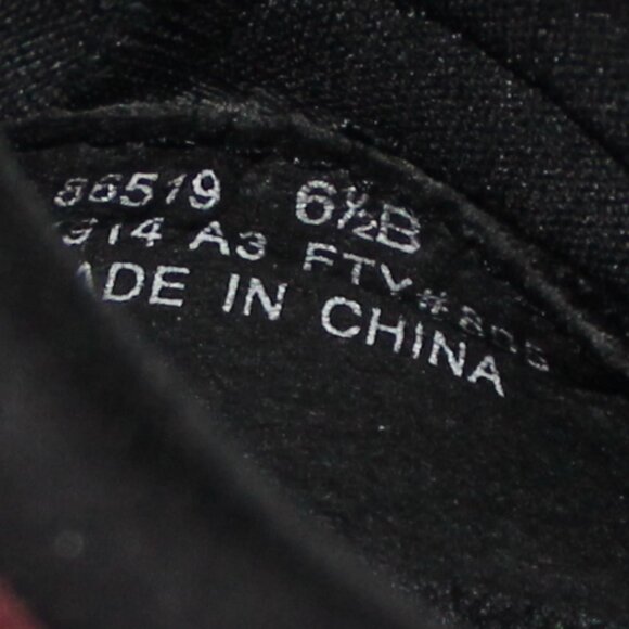 Land’s End 6 1/2B Women's Burgundy and Black Sole Slip On Shoes With Pull On Tab - Picture 10 of 11